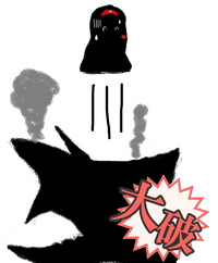 瘴鶴を打ち上げる謎の物体